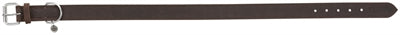 Trixie Collar chien rustique gras en cuir foncé marron foncé