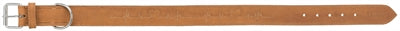 Trixie collier pour chien rustique en cuir gras battement de coeur marron