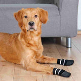 Trixie chaussettes antidérapantes pour chien avec couche de caoutchouc tout autour, noires