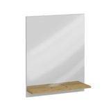 Miroir mural FMD avec étagère 54,5x13.5x67,5 cm Chêne artisanal