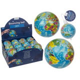 Dsp. balle rebondissante souple, globe, 7,5 cm