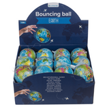 Dsp. balle rebondissante souple, globe, 7,5 cm