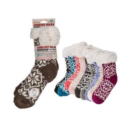 Chaussettes confort basiques fleur de glace taille unique