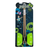 Diabolo avec 2 bâtons, phosphorescent.