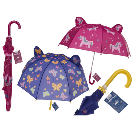 Parapluie pour enfants 3D. d : env. 70 cm. 2 assortis