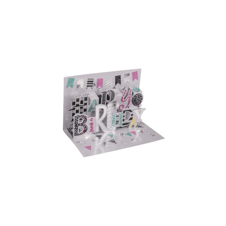 Ootb pop-up geschenkkaart happy birthday met envelop