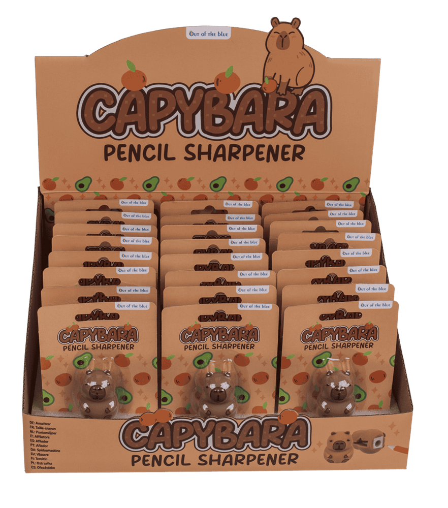 Taille-crayon DSP Capybara sur blister.