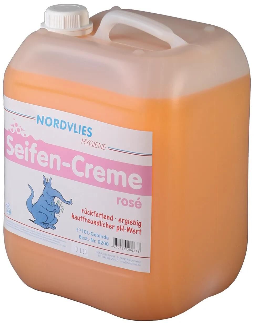 Nordvlies nettoyant pour les mains wipex rosé savon crème wipex rose 10 litres