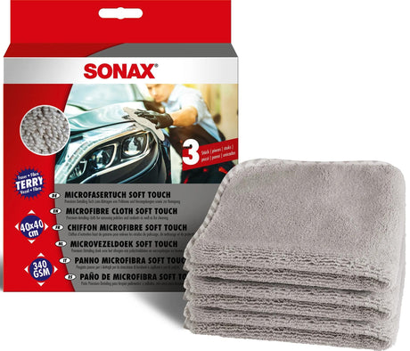 Sonax chiffon microfibre soft touch chiffon microfibre soft tou 3pcs.
