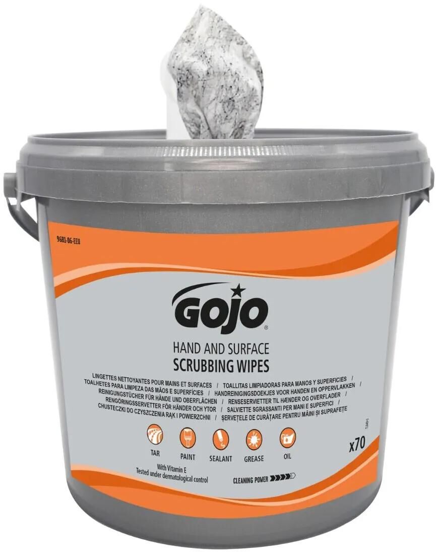 Gojo chiffon de nettoyage pour les mains chiffons de nettoyage 70pcs. main à plat