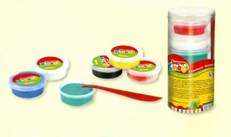 Super argile : argile mousse tour colorée, 6 couleurs