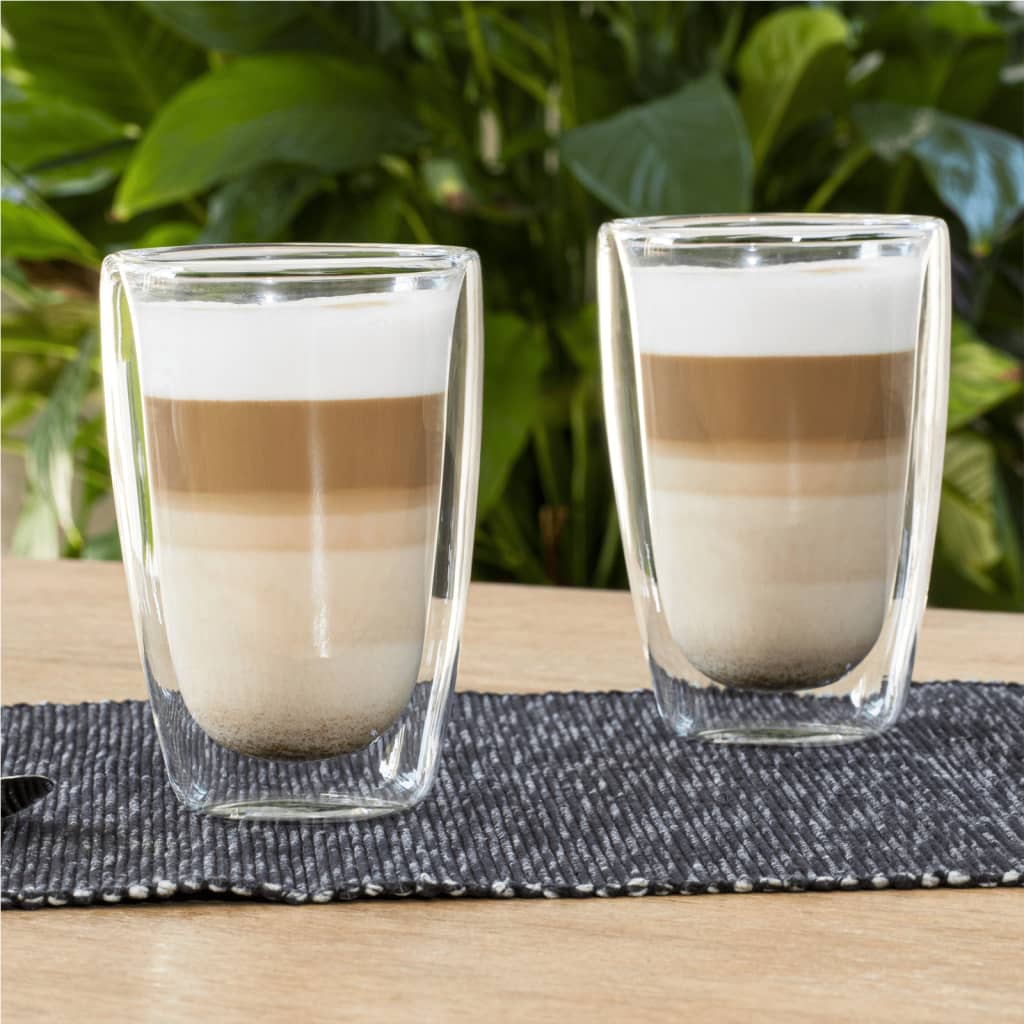 Hi Hi 2-piece glass set Latte Macchiato 400 ml transparent