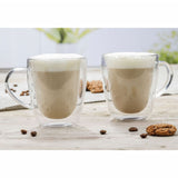 HI Cappuccinoglazens Set 2 pièces 270 ml transparente