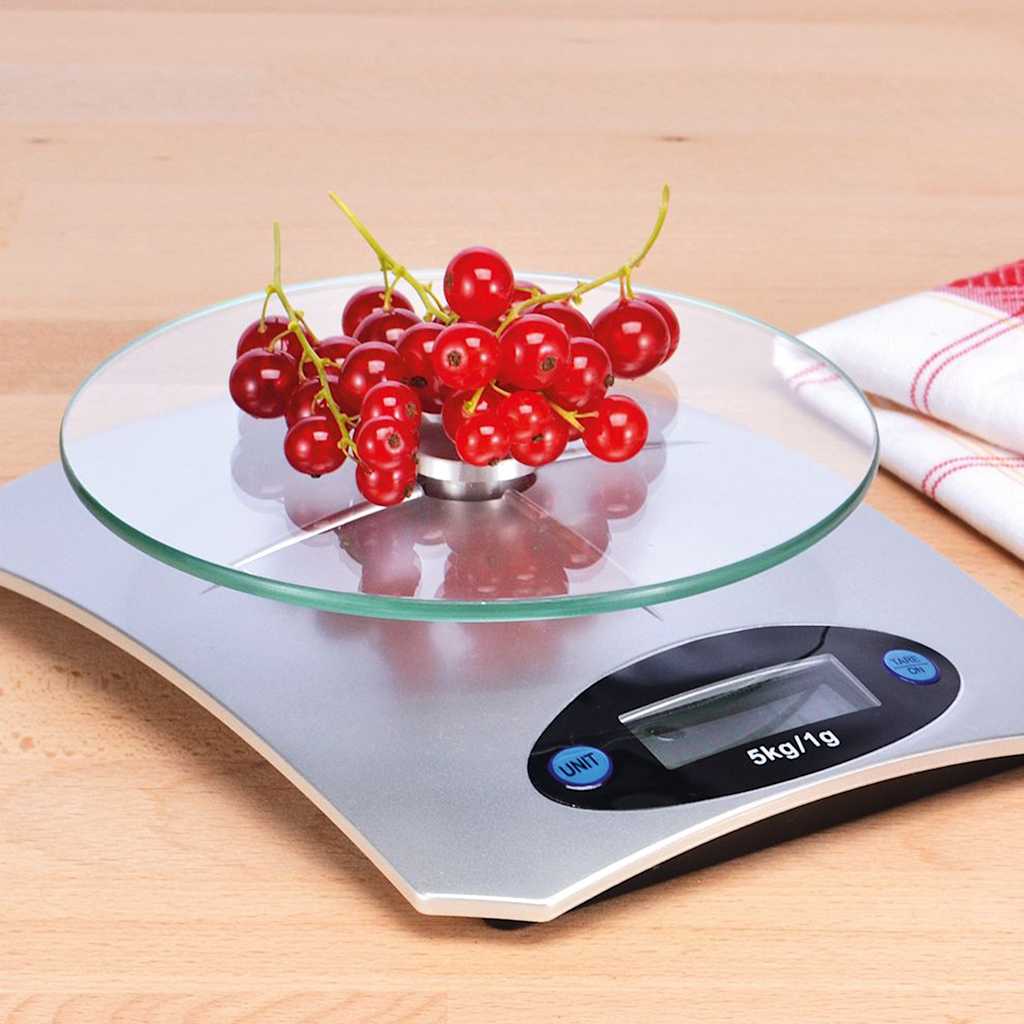 Hi Kitchen Scale Digital Silver Colored