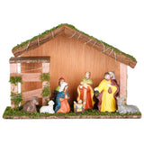 Hej hi nativity scene med LED -belysning