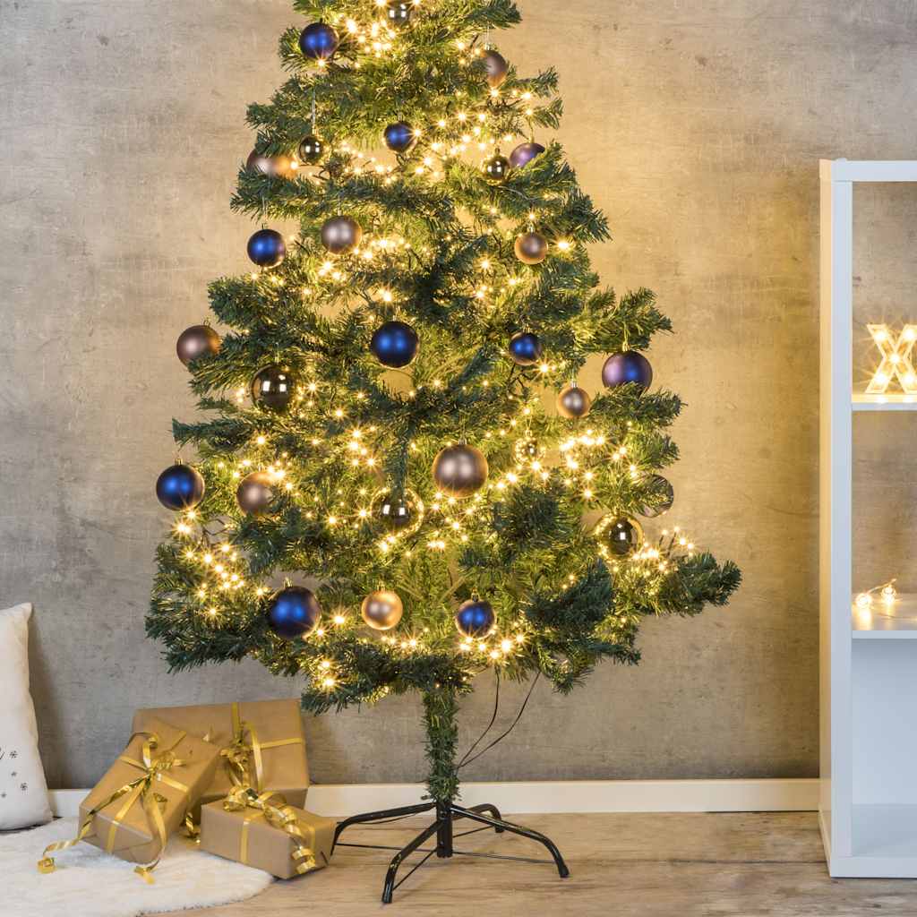Salut arbre de Noël avec standard métallique 180 cm vert