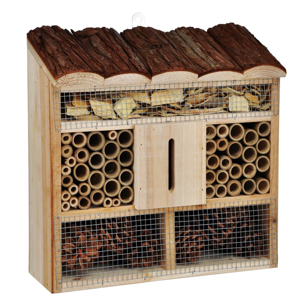 Hej HI INSECTENHOTEL 30X9.5X30 cm Wood Naturel