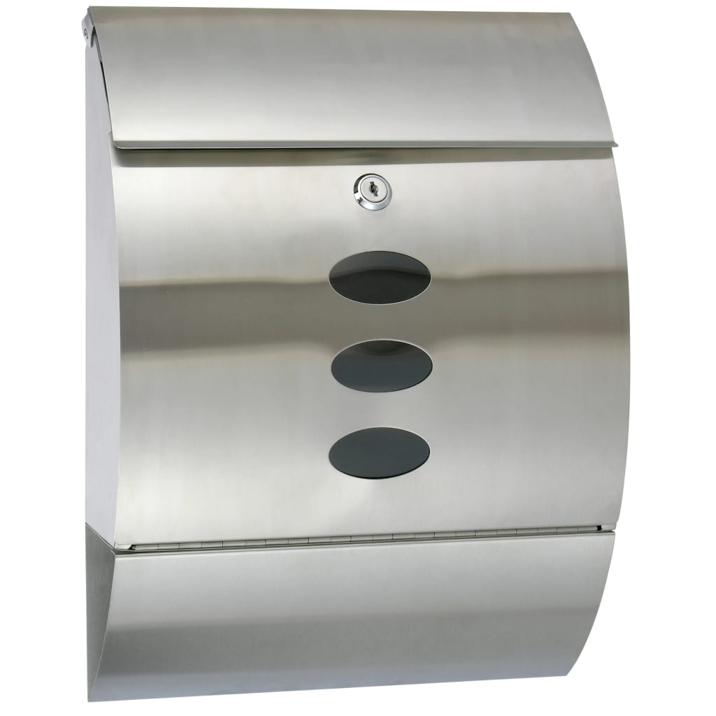 Hi Hi letterbox 30x12x40 cm stainless steel