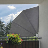 Hi hi balcony screen 1.2x1.2 m polyester black