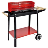 Hi Hi barbecue wagon charcoal 88x44x83 cm red