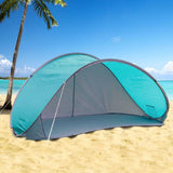 Salut la tente de plage pop-up bleu