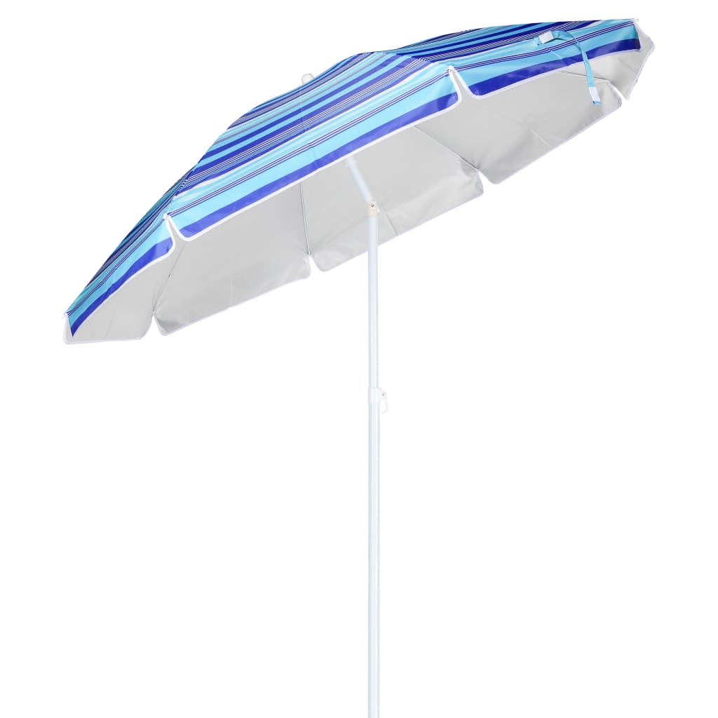 Salut StrandParasol 200 cm Bleu rayé