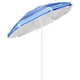 Salut StrandParasol 200 cm Bleu rayé
