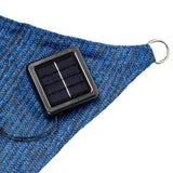 Salut zonnezéil avec 100 LEDS 2x3 m bleu clair