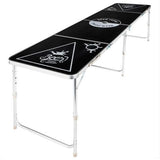 Salut bière table pong pliable et réglable noir