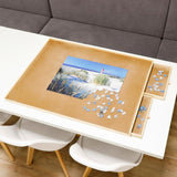 Ciao tavolo puzzle con 4 cassetti 90x67x4,5 cm legno