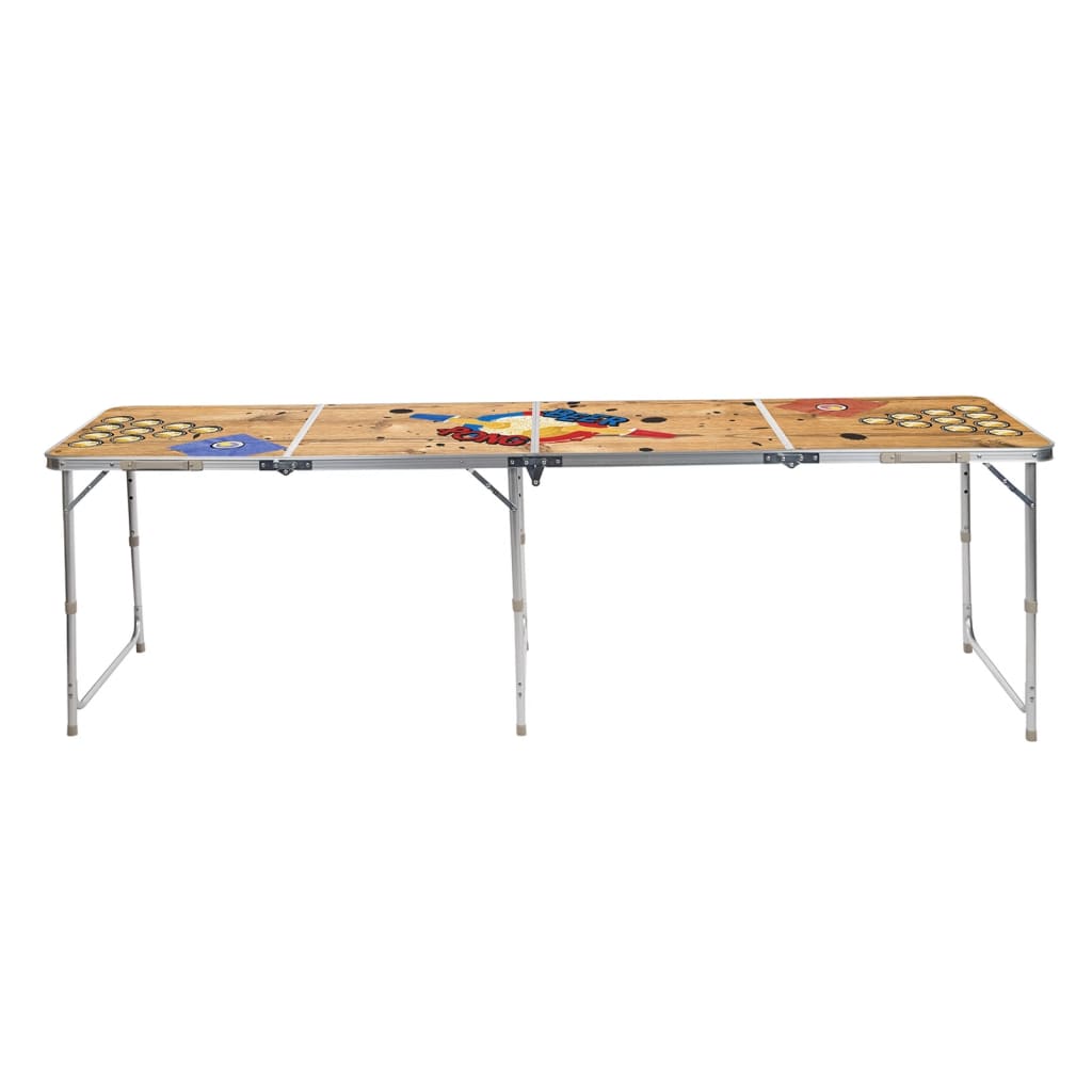 Hi hi beer pong table foldable 240x60x55 cm MDF and aluminum