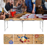 Hi hi beer pong table foldable 240x60x55 cm MDF and aluminum