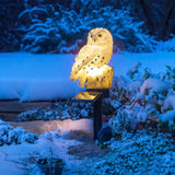 Salut hi jardin de jardin hibou led blanc solaire