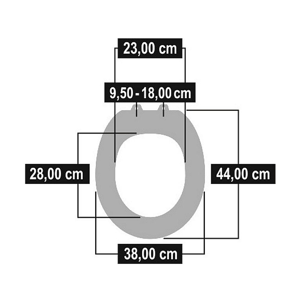 Cornat cornat kstasc00 taro duroplast vetri wc softclose 95-180mm