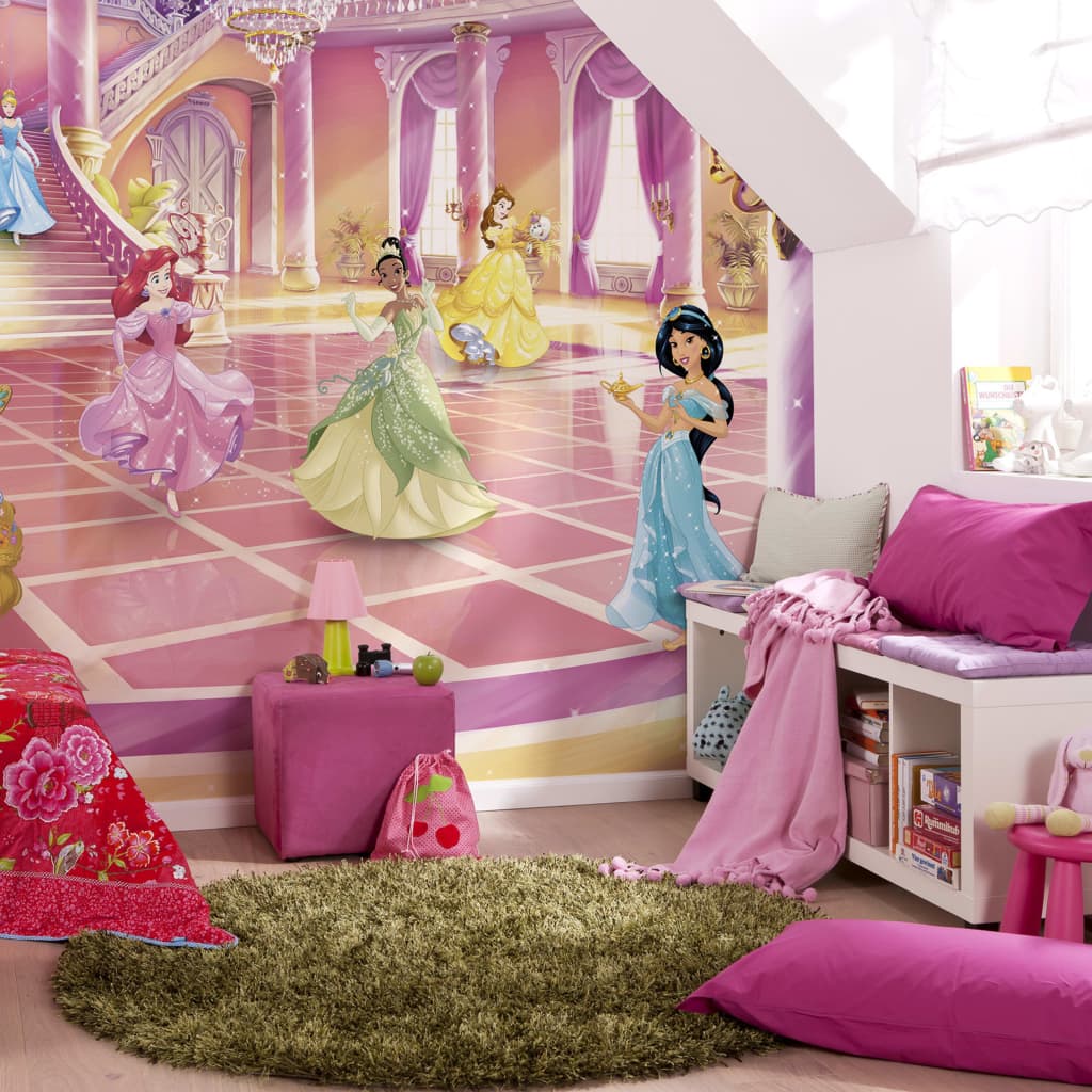 Komar Photo Wallpaper Glitze Party Princess 368x254 cm rose
