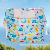 Freds swim academy couche de bain lavable animaux marins taille 2 9-16 kg bleu
