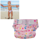 Freds swim academy couche de bain lavable sirène taille 2 9-16 kg rose