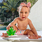 Freds swim academy couche de bain lavable sirène taille 2 9-16 kg rose