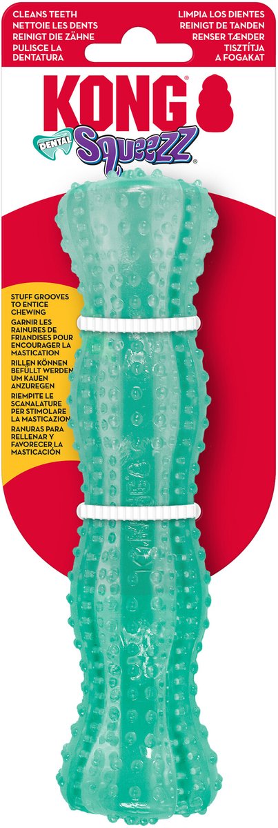 Kong squeezz stick dentaire vert menthe - titre par défaut