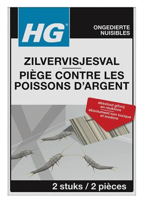Hg x piège à poissons d'argent boîte de 2 pièces