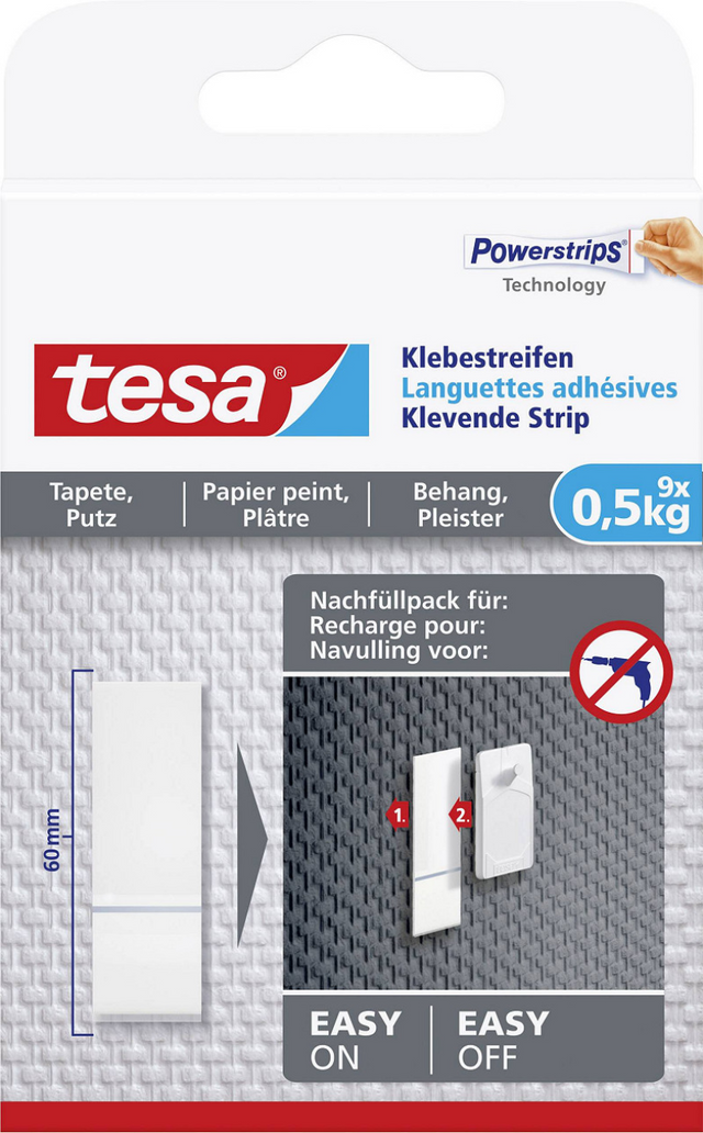Bande adhésive Tesa pour papier peint et plâtre