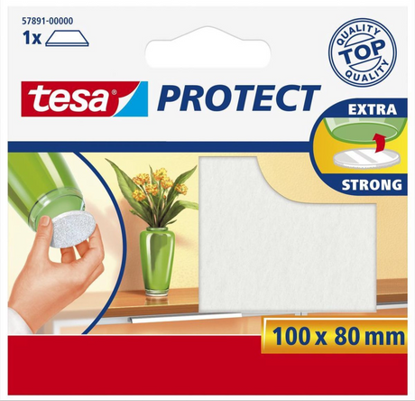 Tesa 1003205 - feutre de protection blanc 8x10 | 20 pièces