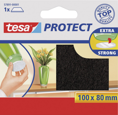 Tesa 1003206 - feutre de protection marron 8x10 | 20 pièces