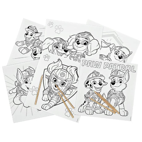 Livre de coloriage Paw Patrol avec 6 crayons de couleur