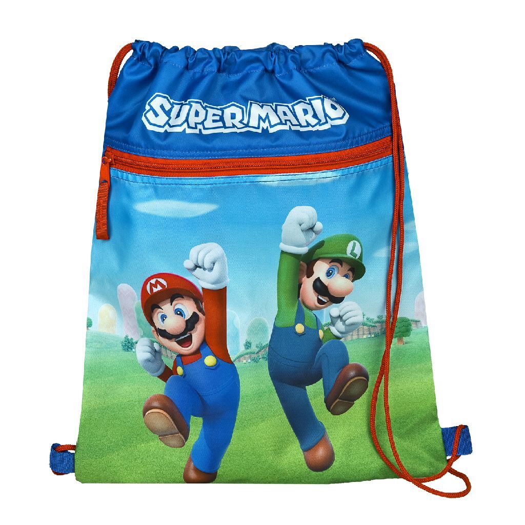 Undercover Super Mario -Fitnessbeutel mit Fronttasche