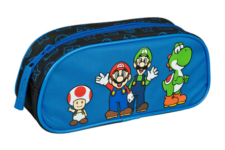 Trousse Undercover Super Mario bleue avec fermeture éclair