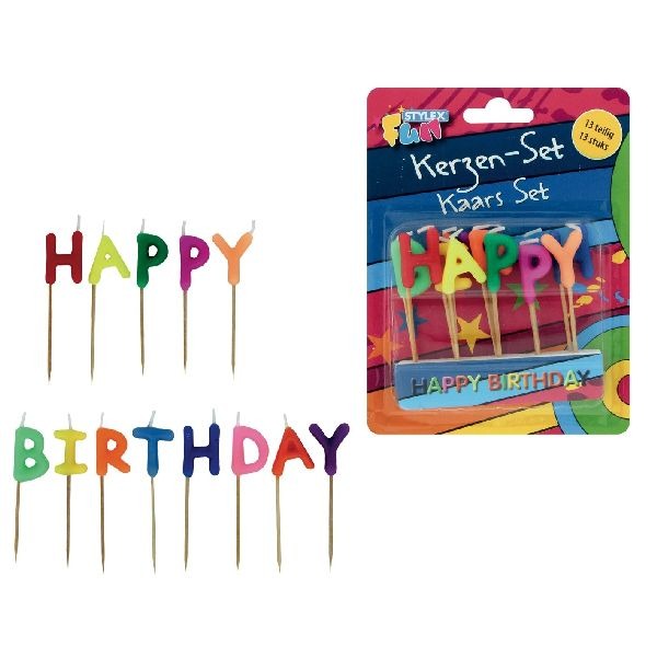 Stylex cartes d'anniversaire joyeux anniversaire 13 pièces