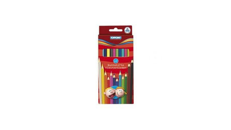 Crayons de couleur longs Toppoint 12 pièces
