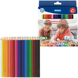 Crayons de couleur triangulaires Stylex 24 couleurs