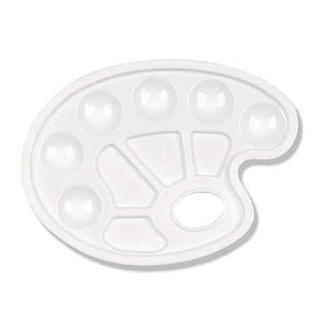 Palette de peinture stylex en plastique blanc